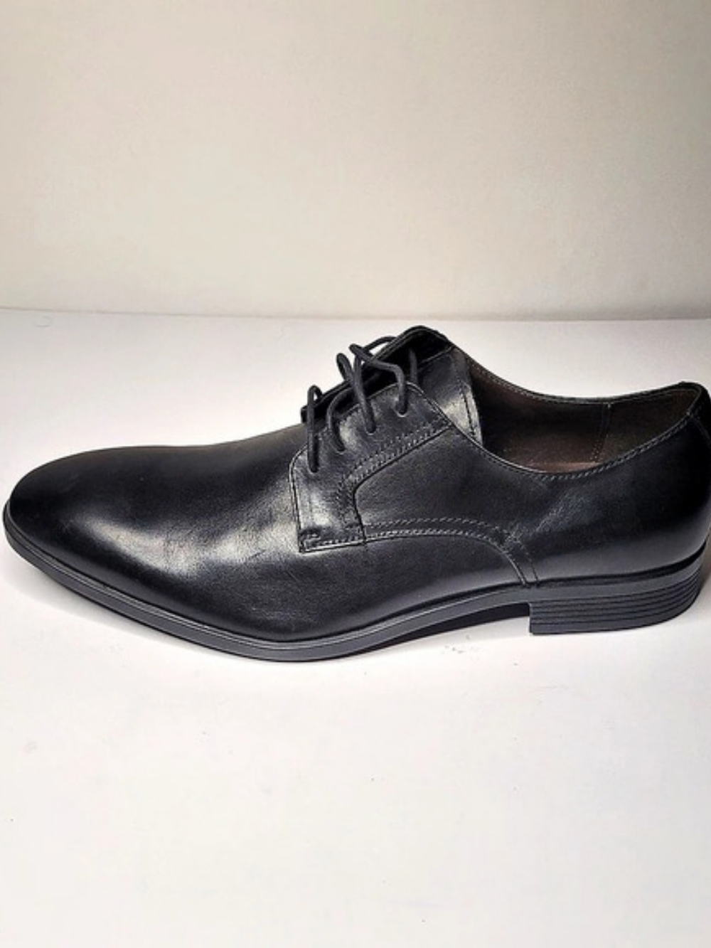 Black Brown 1826 Men's Black Leather Oxford Derby Dress Shoes Size US 10M - Picture 4 of 11
